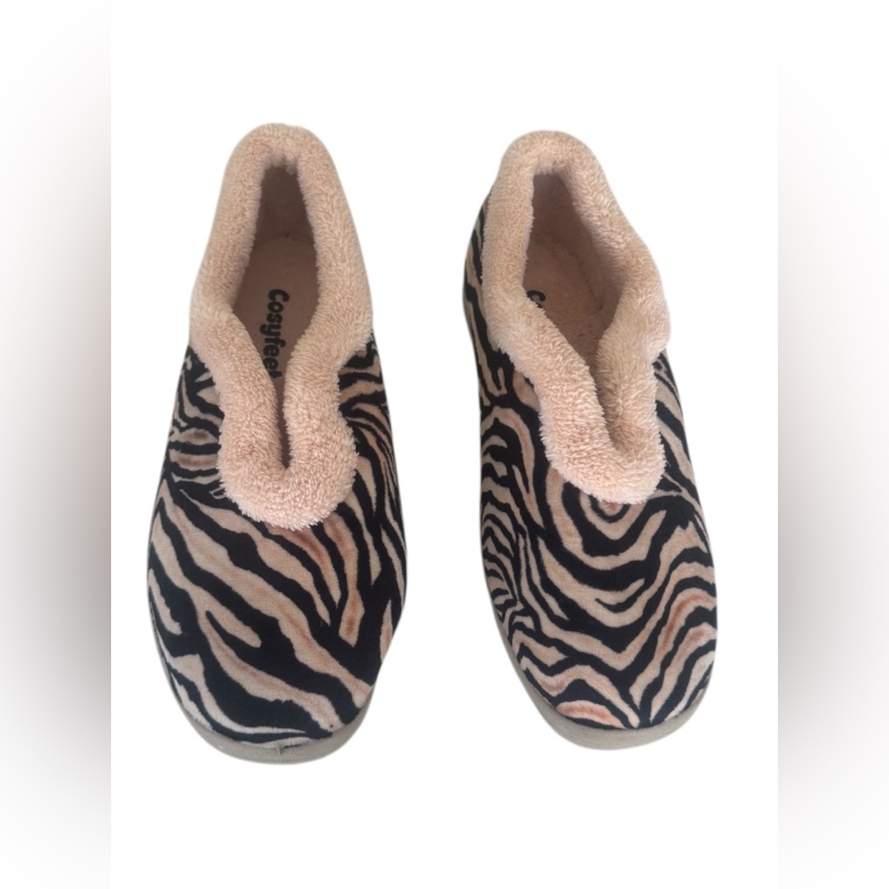 Cosyfeet Exta Wide Animal Print Slippers